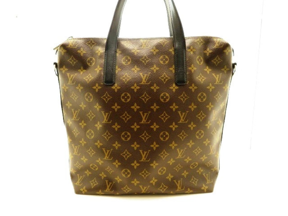 LOUIS VUITTON Kitan Tote Bag Monogram Macassar Brown